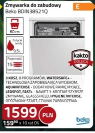 Zmywarka do zabudowy Beko