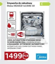 Zmywarka do zabudowy Midea