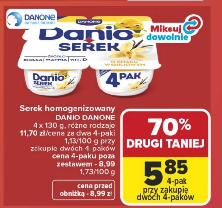 Гомогенізований сир Danio