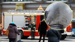Potężny pożar na budowie w Moskwie. Są ofiary i poszkodowani