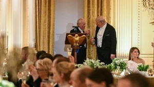 Kolacja Donalda Trumpa z królem Karolem III