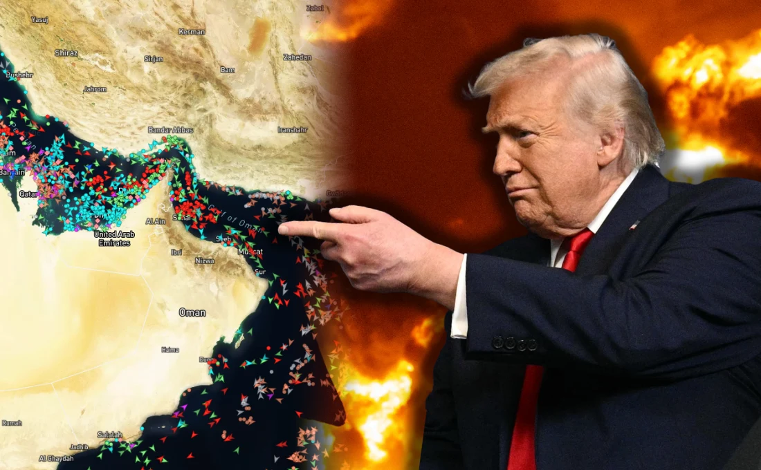 Media o planie Donalda Trumpa na wojnę z Iranem. Opisują kulisy Cieśnina Ormuz i prezydent USA Donald Trump na tle wybuchów w Iranie