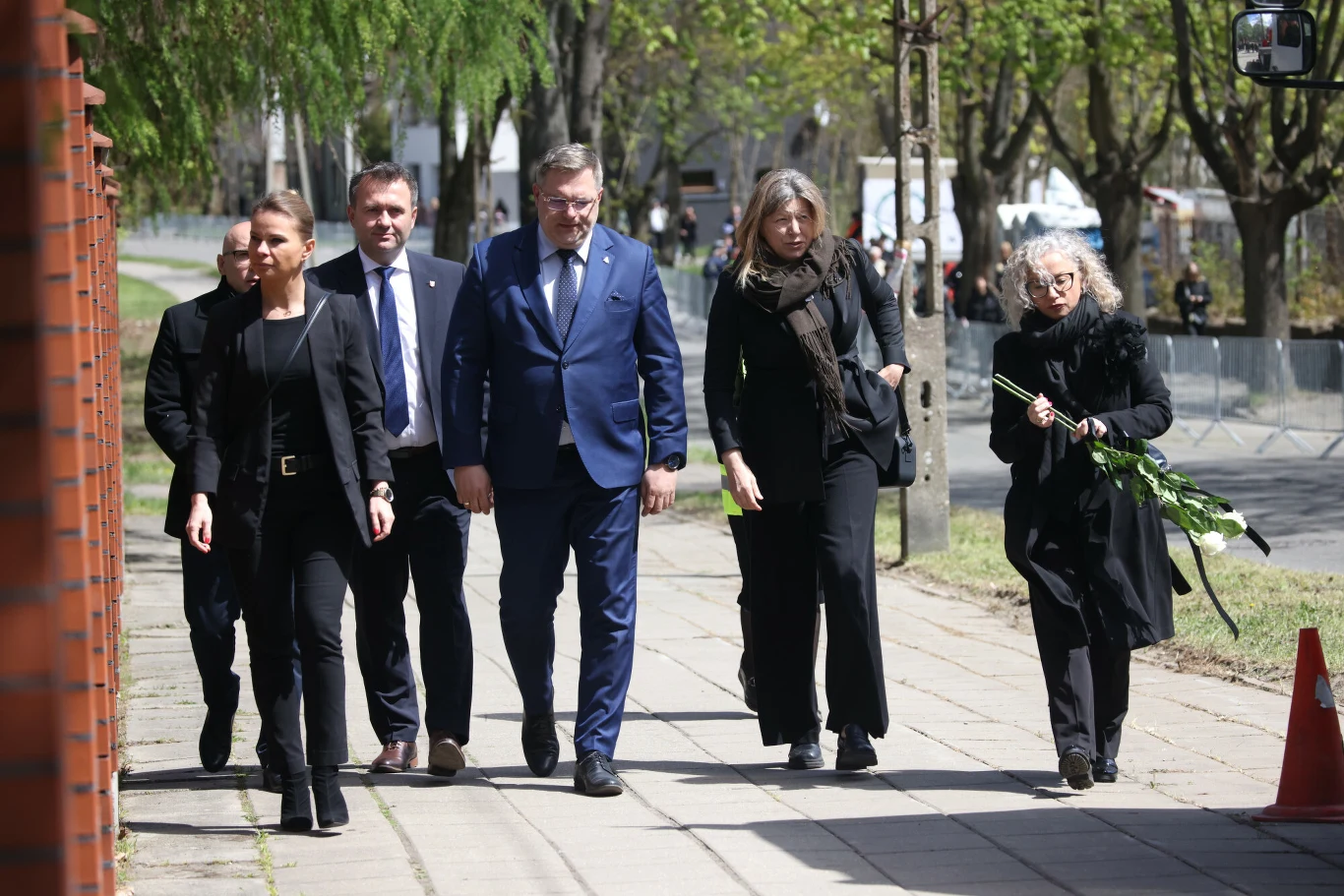 Pogrzeb Łukasza Litewki, na zdj. Katarzyna Ueberhan, Katarzyna Kotula