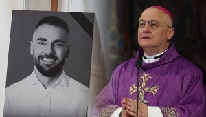 Pogrzeb Łukasza Litewki: Biskup sosnowiecki Artur Ważny wygłosił kazanie