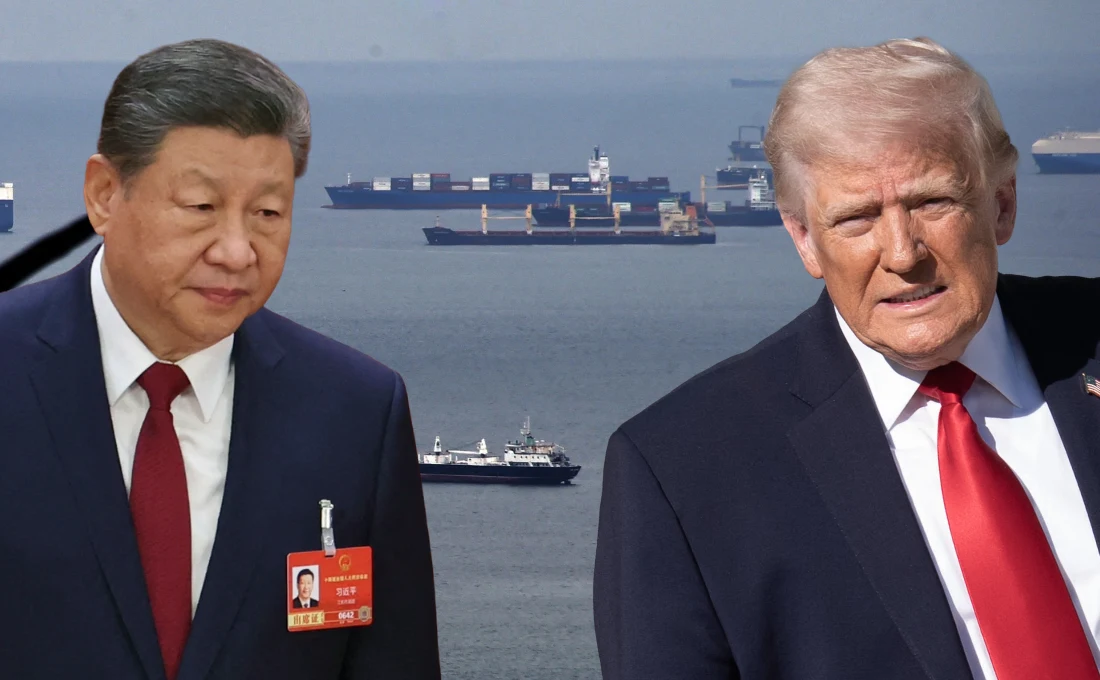 Starcie USA i Chin o Kanał Panamski Przywódca Chin Xi Jinping i prezydent USA Donald Trump