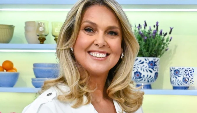 Ewa Wachowicz w studiu "halo tu polsat"