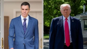 Premier Hiszpanii Pedro Sanchez i prezydent USA Donald Trump