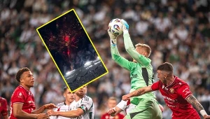 50. minuta w meczu Legii o utrzymanie. Nagle wystrzelili fajerwerki