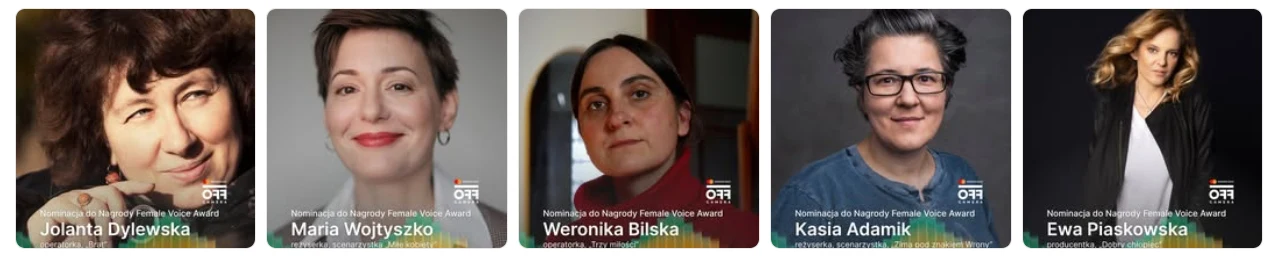 Artystki nominowane w tym roku do Nagrody Female Voice Artystki nominowane w tym roku do Nagrody Female Voice