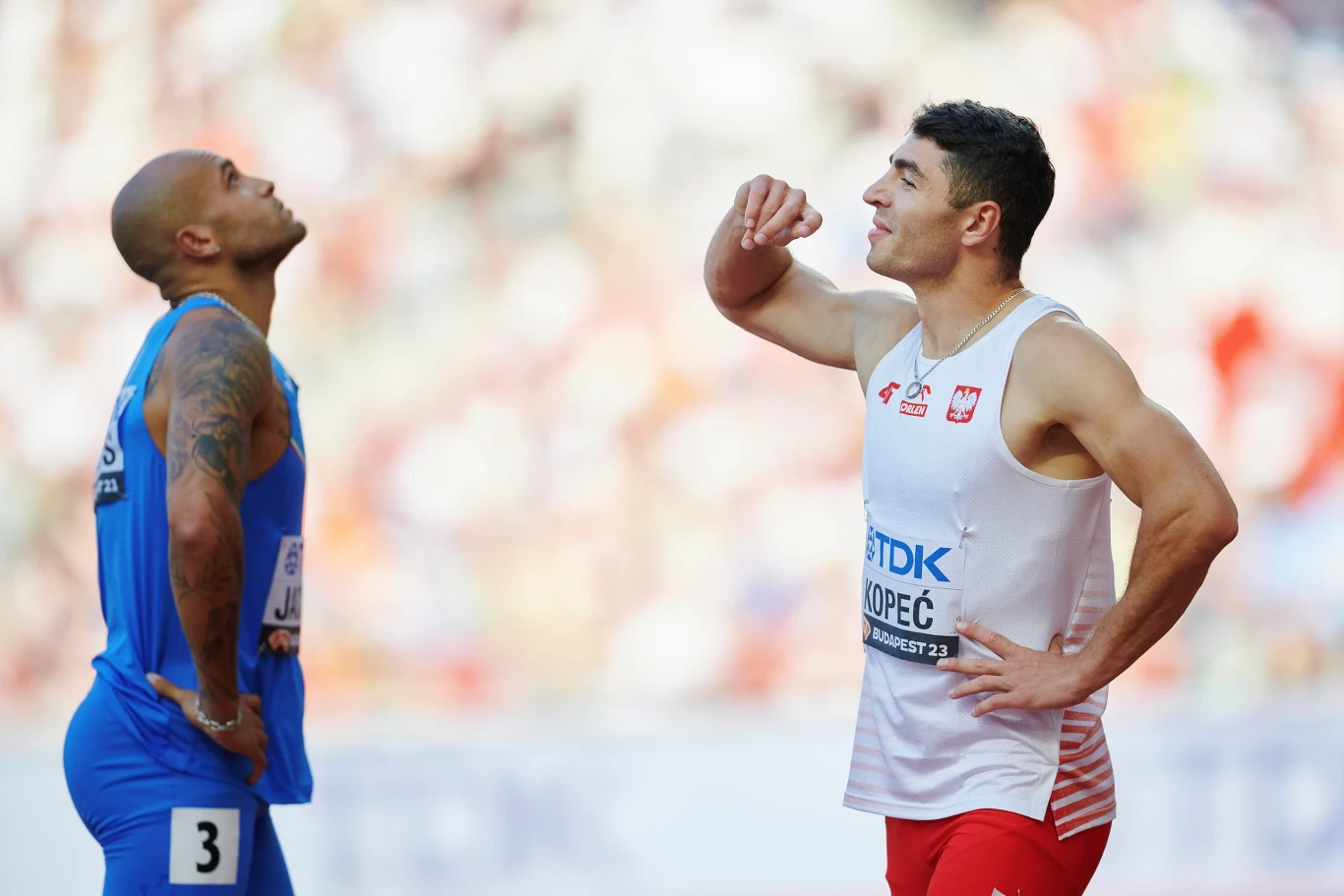 Dominik Kopeć (z prawej) kończył polską sztafetę 4x100 m w Gaborone article cover