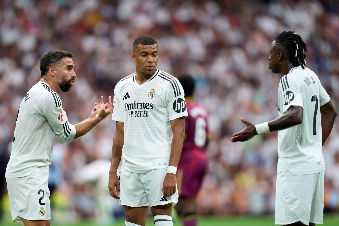 Dani Carvajal, Kylian Mbappe i Vinicius Junior Dani Carvajal, Kylian Mbappe i Vinicius Junior
