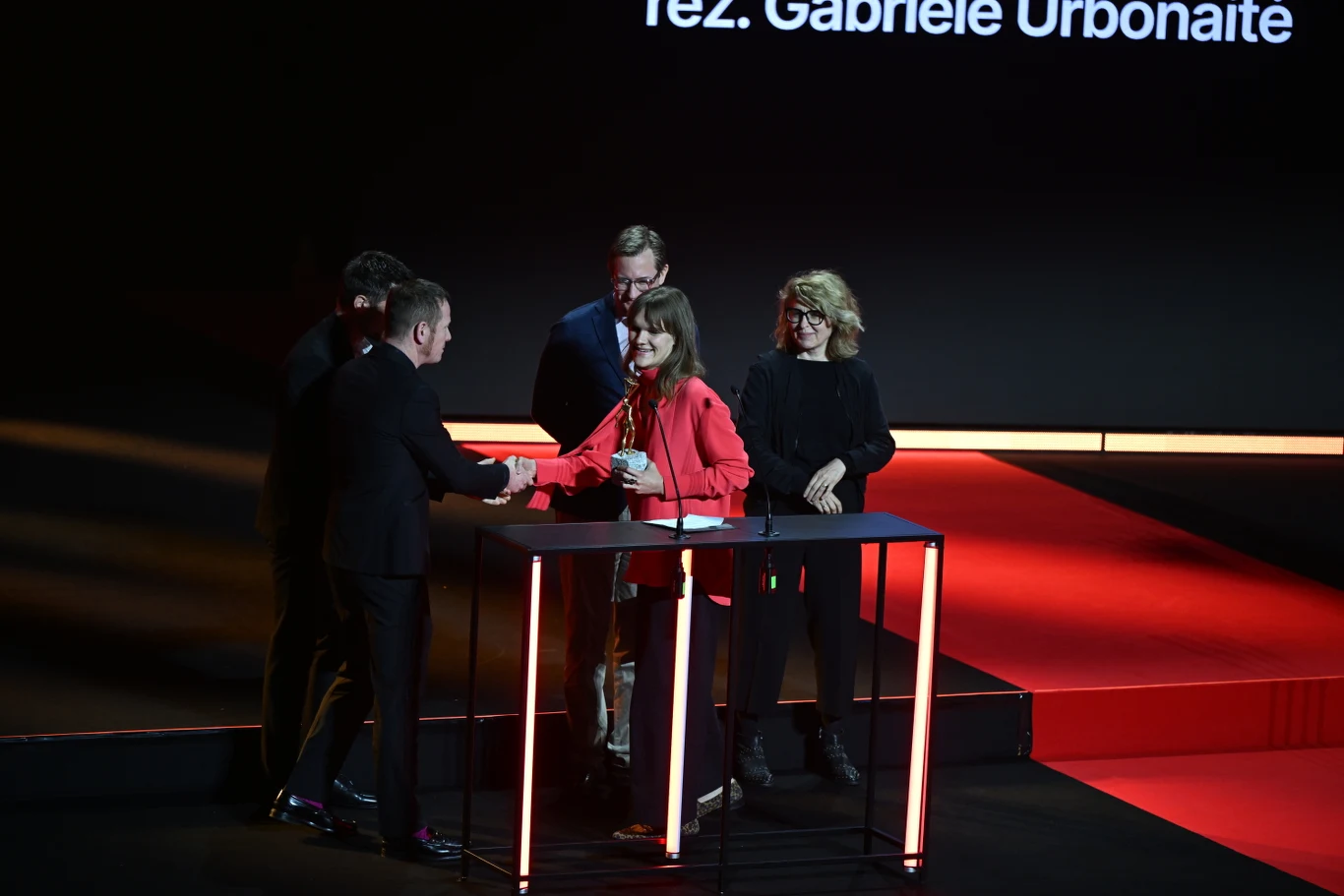 Gabriele Urbonaite w czasie gali zamknięcia 19. edycji festiwalu Mastercard OFF CAMERA Gabriele Urbonaite w czasie gali zamknięcia 19. edycji festiwalu Mastercard OFF CAMERA