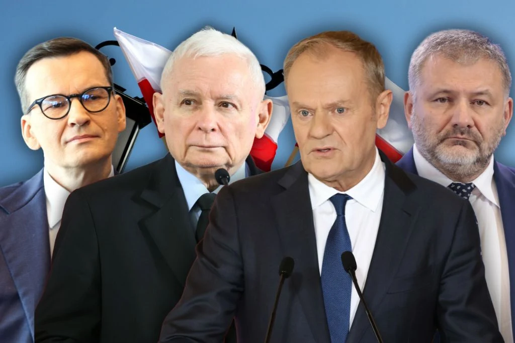 Święto Trzeciego Maja. Politycy świętują uchwalenie Konstytucji Mateusz Morawiecki, Jarosław Kaczyński, Donald Tusk i Waldemar Żurek.