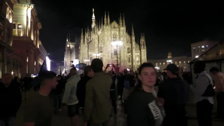 Kibice Interu Mediolan świętują tytułu mistrza Włoch. WIDEO