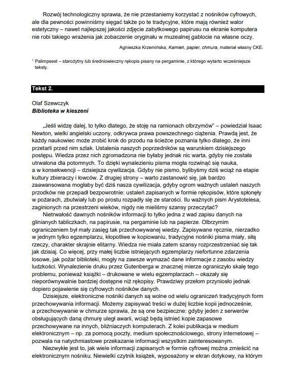 Matura 2026. Język polski, poziom podstawowy. Arkusz CKE - strona 5 Matura 2026. Język polski, poziom podstawowy. Arkusz CKE - strona 5