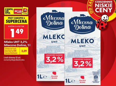 Молоко Mleczna Dolina