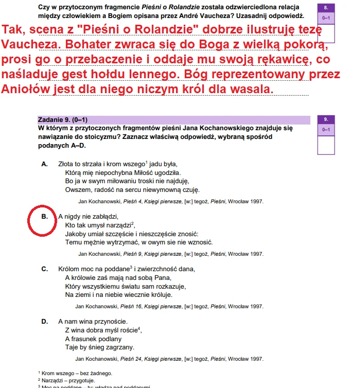 Matura 2026. Język polski, poziom podstawowy. Arkusz CKE - zadania 8 i 9 Matura 2026. Język polski, poziom podstawowy. Arkusz CKE - zadania 8 i 9