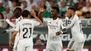 Ferland Mendy, Brahim Diaz, Vinicius Junior i Kylian Mbappe