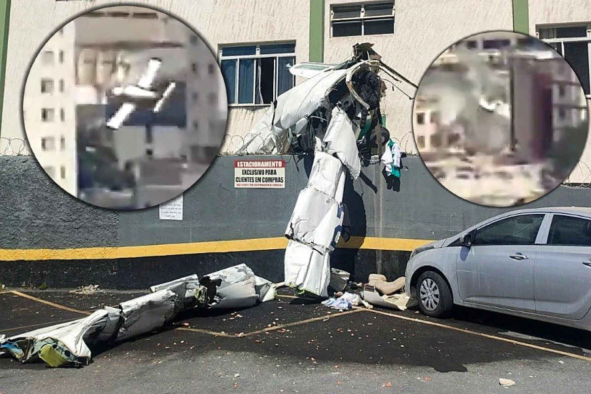 Katastrofa lotnicza w Brazylii Miejsce katastrofy małego samolotu w Brazylii