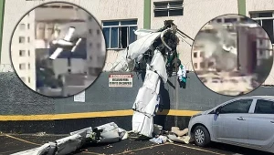 Katastrofa w Brazylii. Przerażające sceny, samolot wbił się w budynek