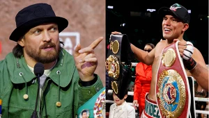 Ołeksandr Usyk i David Benavidez