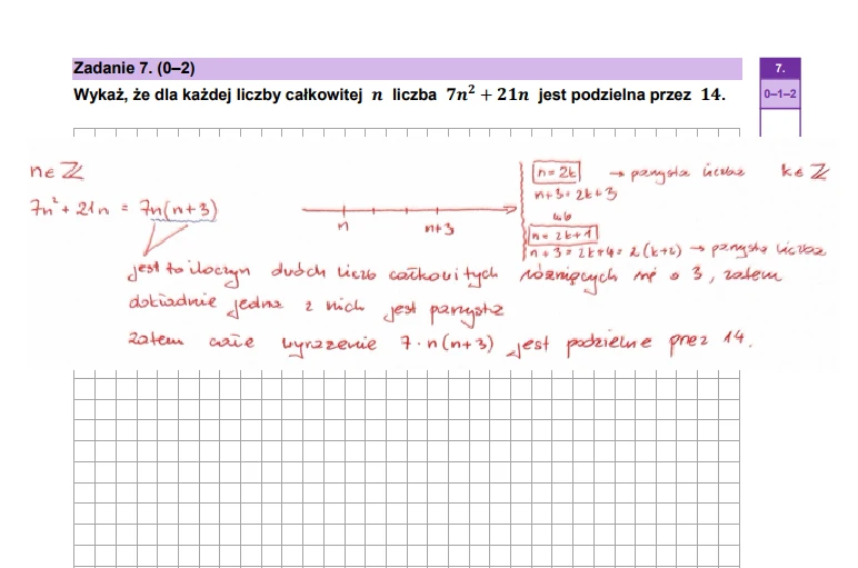 Matura 2026. Matematyka, poziom podstawowy. Arkusz CKE - zadanie 7 Matura 2026. Matematyka, poziom podstawowy. Arkusz CKE - zadanie 7
