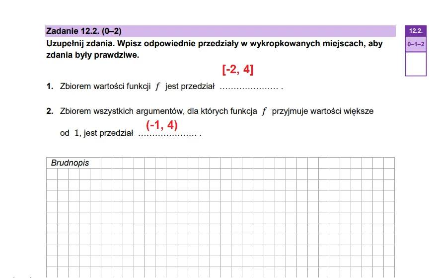 Matura 2026. Matematyka, poziom podstawowy. Arkusz CKE - zadanie 12 Matura 2026. Matematyka, poziom podstawowy. Arkusz CKE - zadanie 12