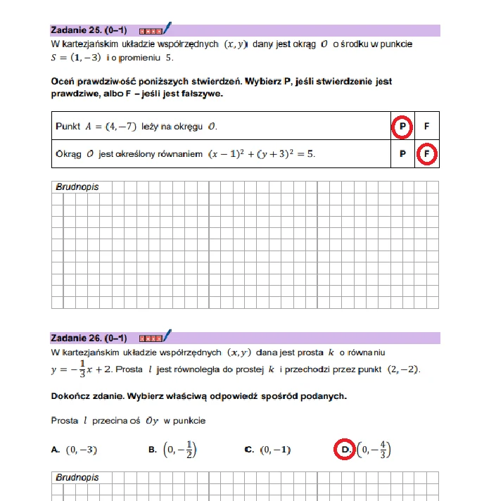 Matura 2026. Matematyka, poziom podstawowy. Arkusz CKE - zadania 25 i 26 Matura 2026. Matematyka, poziom podstawowy. Arkusz CKE - zadania 25 i 26