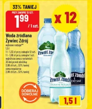 Woda źródlana Żywiec zdrój
