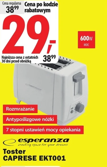 Тостер Esperanza