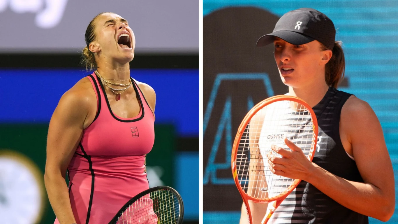 Aryna Sabalenka i Iga Świątek Aryna Sabalenka i Iga Świątek