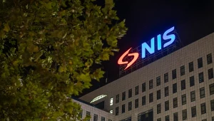 Budynek Naftna Industrija Srbije (NIS) w Serbii