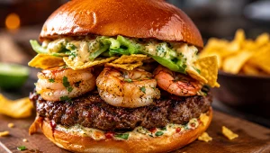 Burger surf and turf według Jurka Sobieniaka