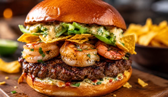 Burger surf and turf według Jurka Sobieniaka