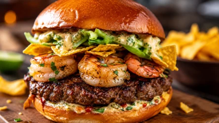 Burger surf and turf według Jurka Sobieniaka