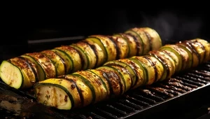 Grillowana cukinia robiona metodą hasselback