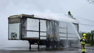 Pożar kontenerowego magazynu energii w Czajkowie