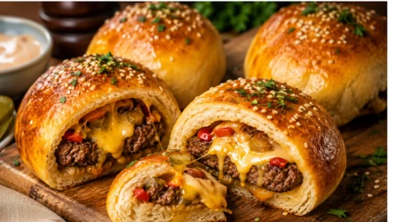 Przepis, który robi furorę - burger zapiekany w cieście 