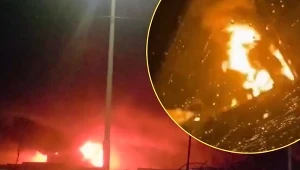 Pożar rosyjskiej rafinerii w Jarosławiu po ataku Ukraińców