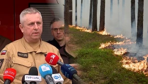Dogaszanie pożaru w Puszczy Solskiej może jeszcze potrwać ok. tygodnia