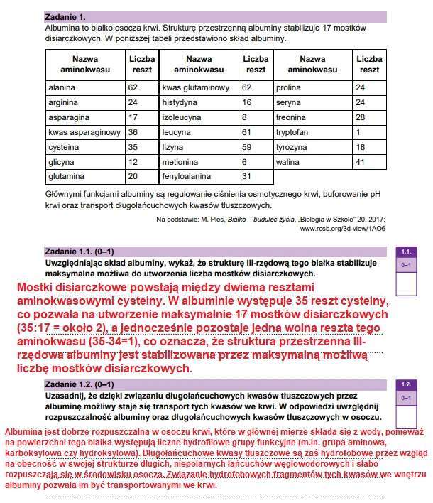 Matura 2026. Biologia, poziom rozszerzony. Arkusz CKE - zadanie 1