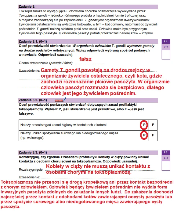 Matura 2026. Biologia, poziom rozszerzony. Arkusz CKE - zadanie 8