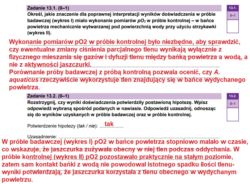 Matura 2026. Biologia, poziom rozszerzony. Arkusz CKE - zadanie 13