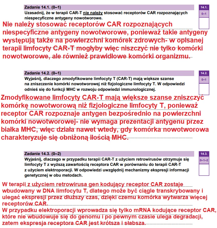 Matura 2026. Biologia, poziom rozszerzony. Arkusz CKE - zadanie 14