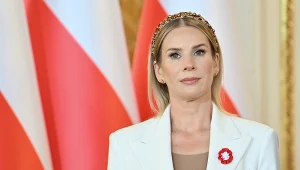 Spotkanie z Nawrocką i niecodzienny widok. Tak się zachowały