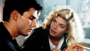 Tom Cruise i Kelly McGillis w filmie "Top Gun" (1986)