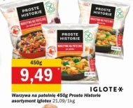 Овочі на сковорідці Proste Historie