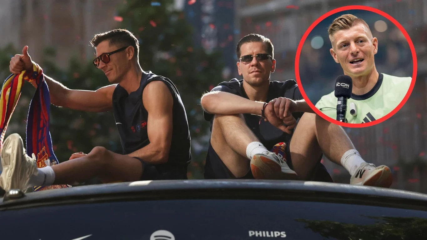 Robert Lewandowski, Wojciech Szczęsny i Toni Kroos Robert Lewandowski, Wojciech Szczęsny i Toni Kroos