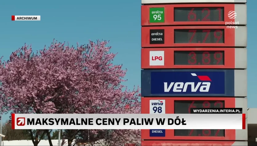 Maksymalne ceny paliw w dół