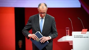 Merz wygwizdany podczas przemówienia. Nawoływał do "wzięcia się w garść"